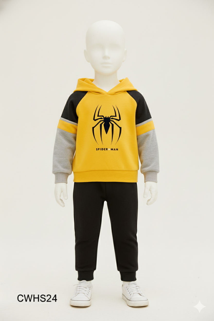 Yellow spider Winter Premium Hoodie and Joggers