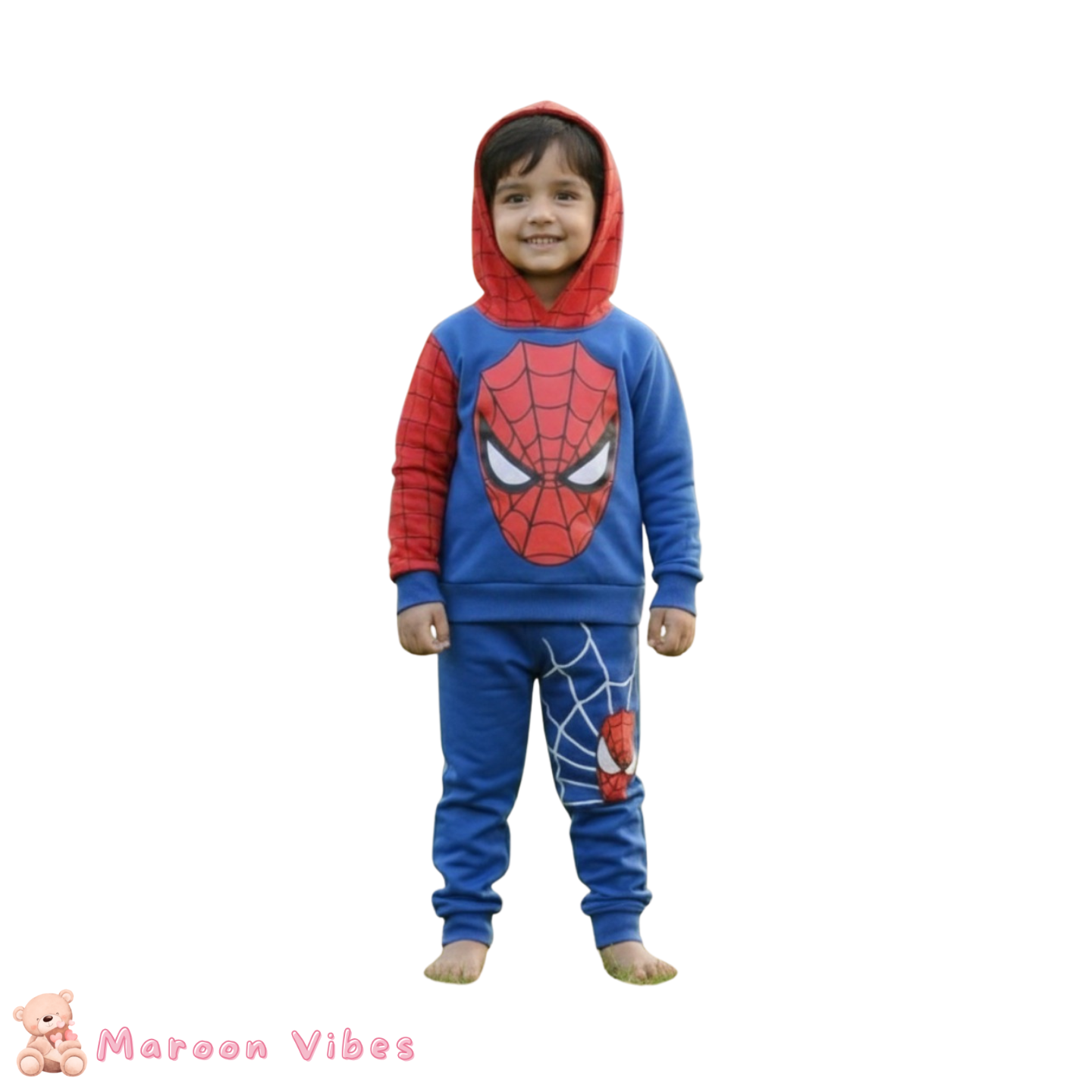 Blue Spiderman Premium Hoodie and Joggers