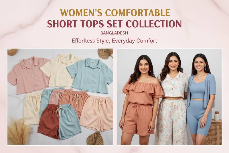 Women’s Comfortable Short Tops Set Collection