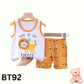 Baby  Sleeveless T-Shirt Set(White)