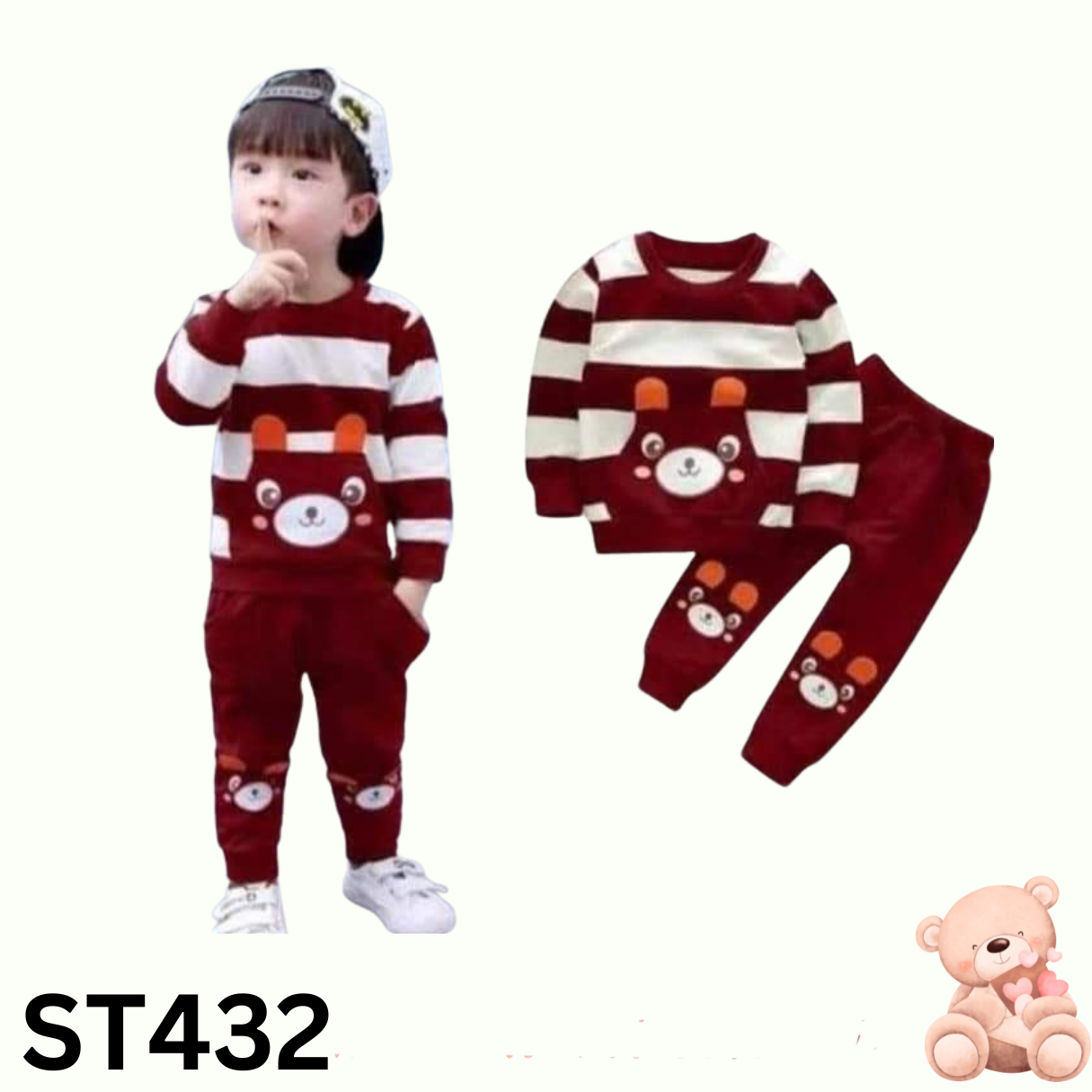 Cute maroon Winter Premium Sweatshirt and Joggers