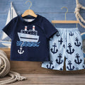 Baby short sleeve t-shirt set (BLUE)