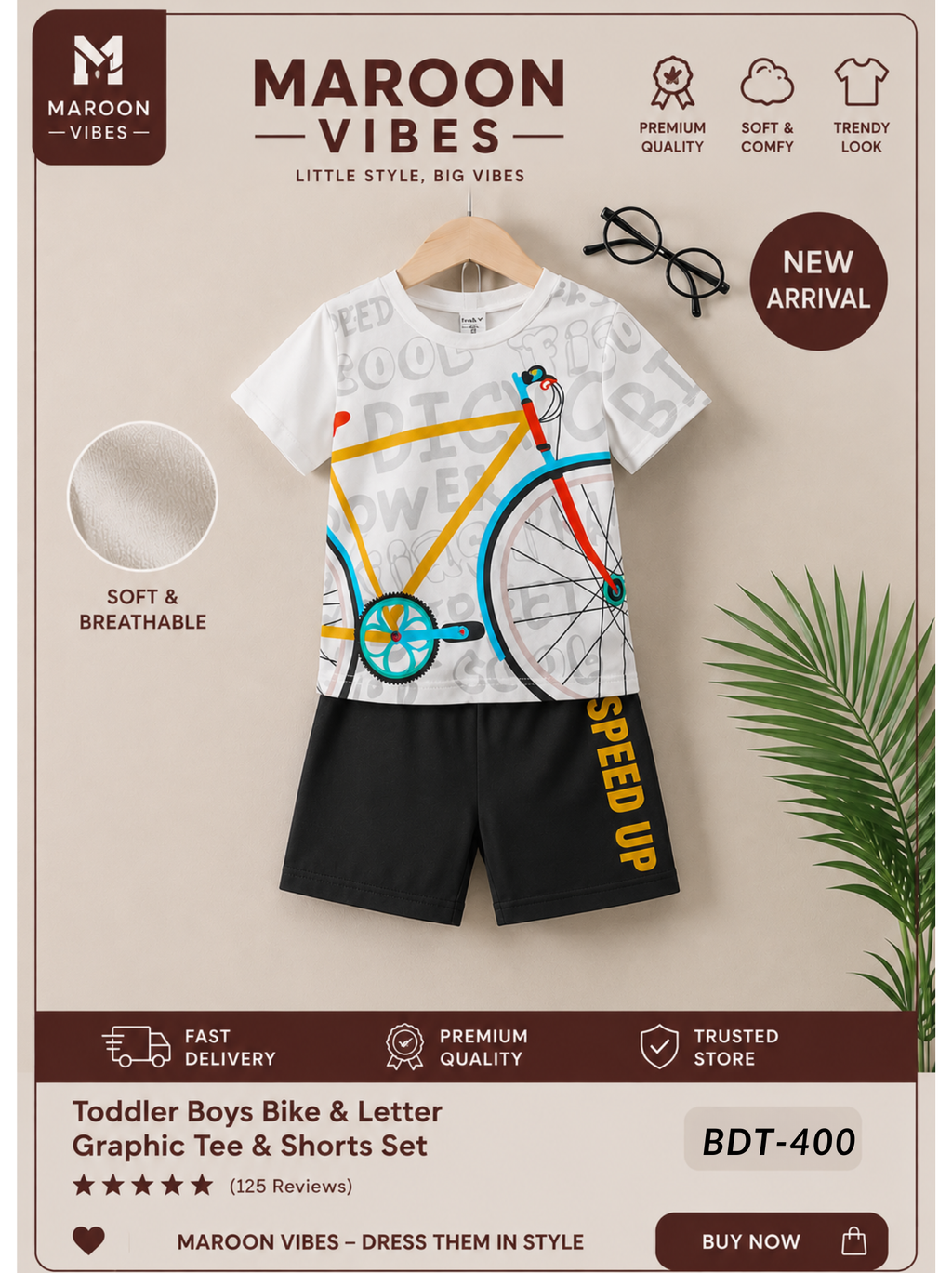 Cute Cycle Baby short sleeve t-shirt and pant set Premium.