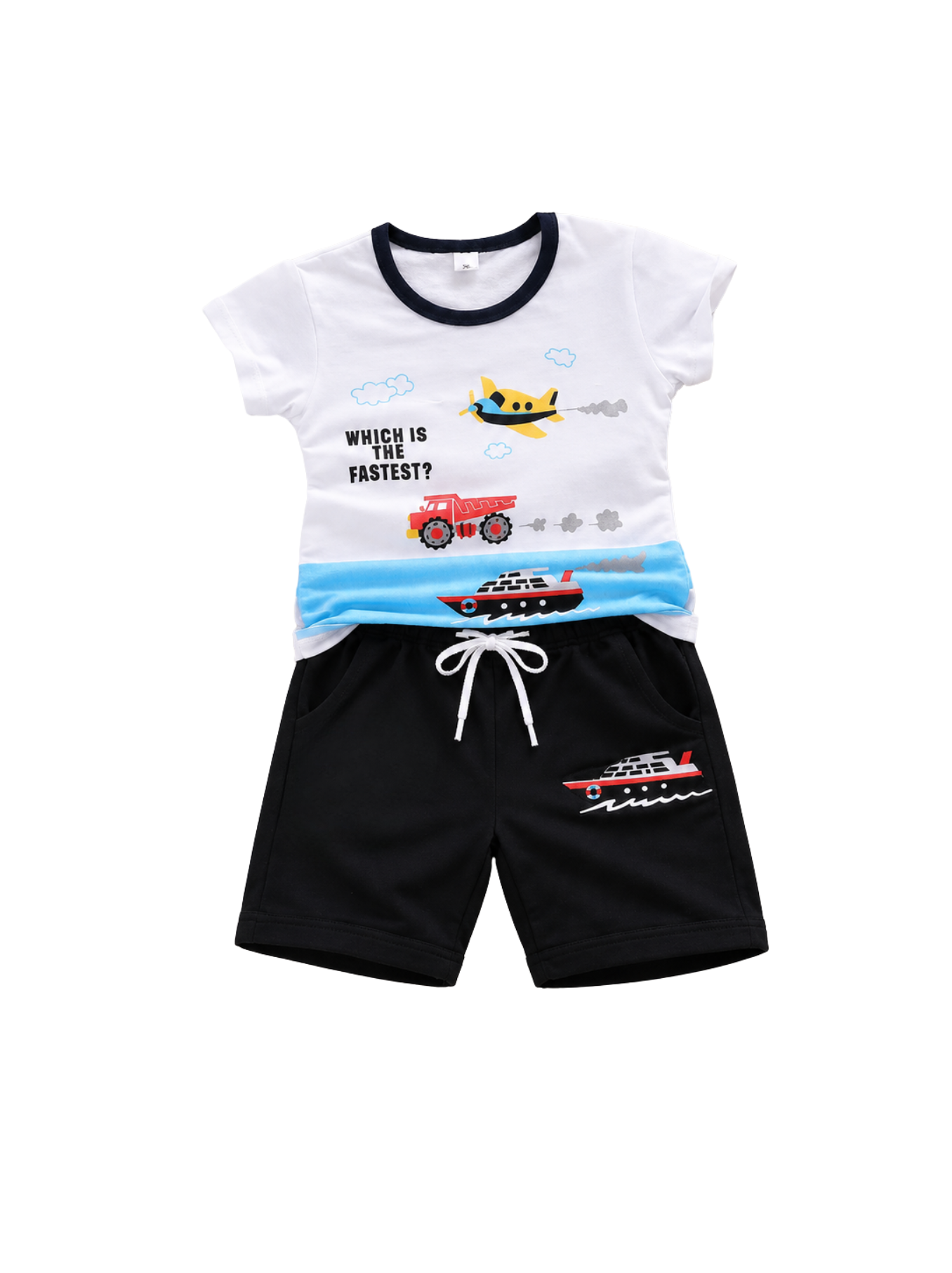 Cute Faster Baby short sleeve t-shirt and pant set Premium.
