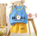 Basket ball sleeveless T-shirt set For kids