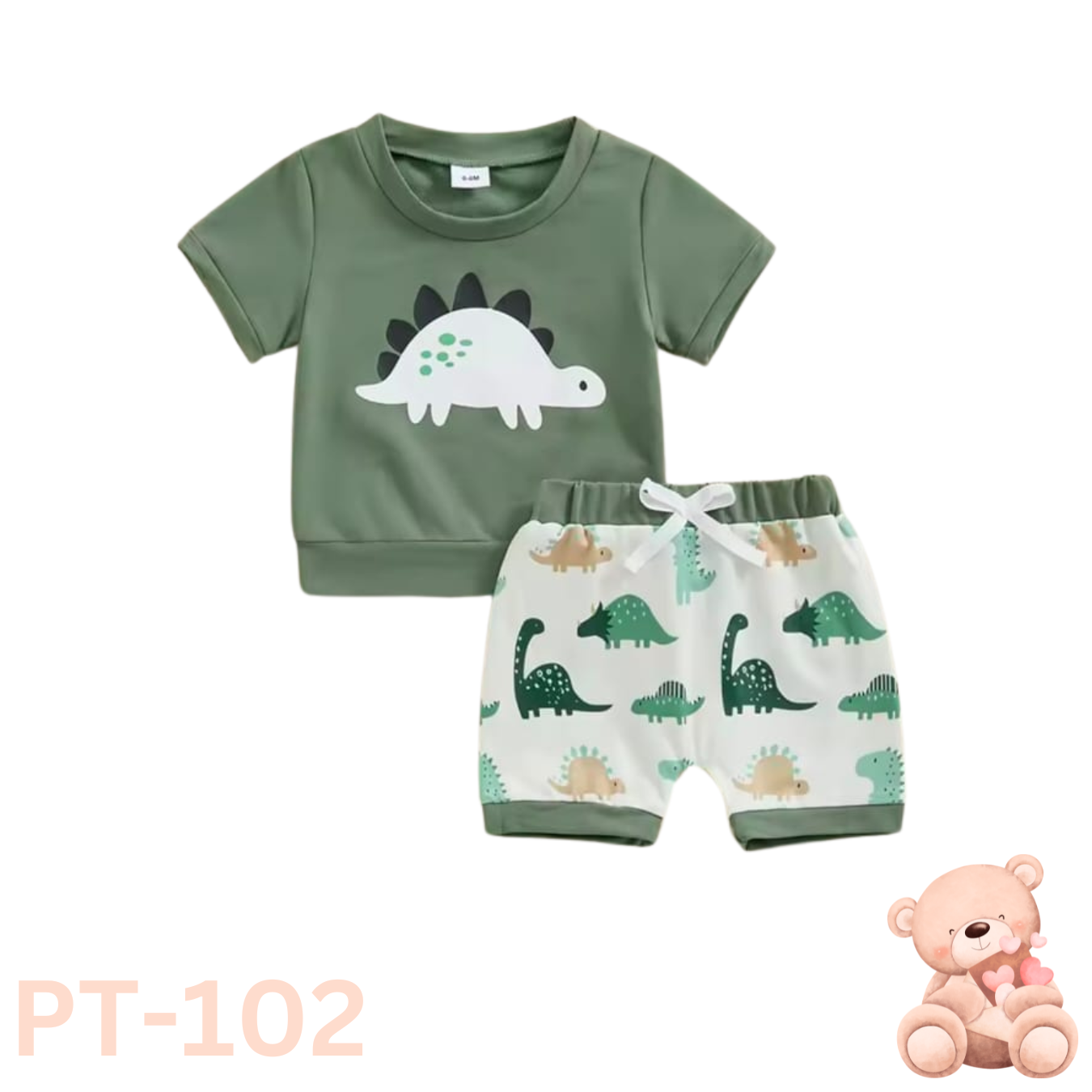 Baby short sleeve t-shirt and pant set Premium.