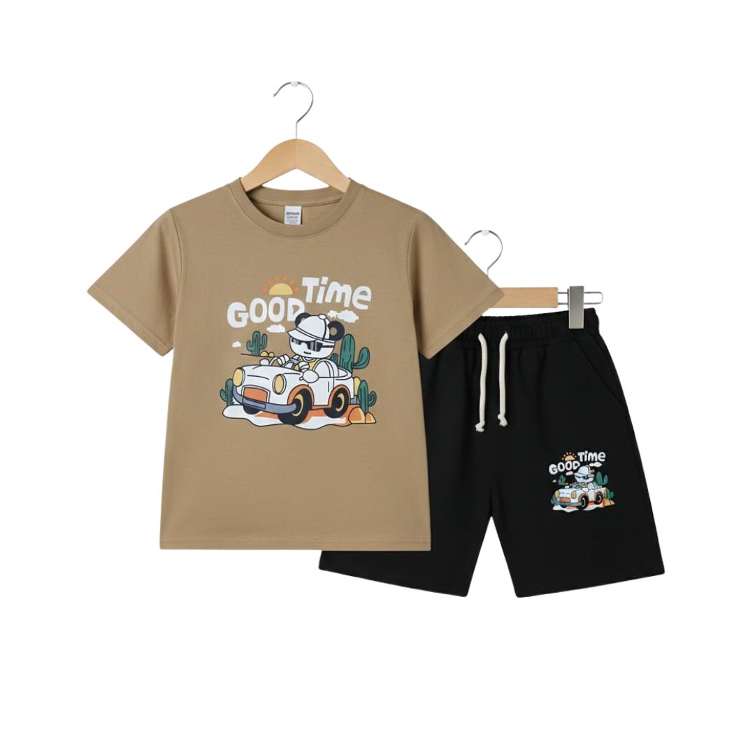 Baby short sleeve t-shirt and pant set Premium.