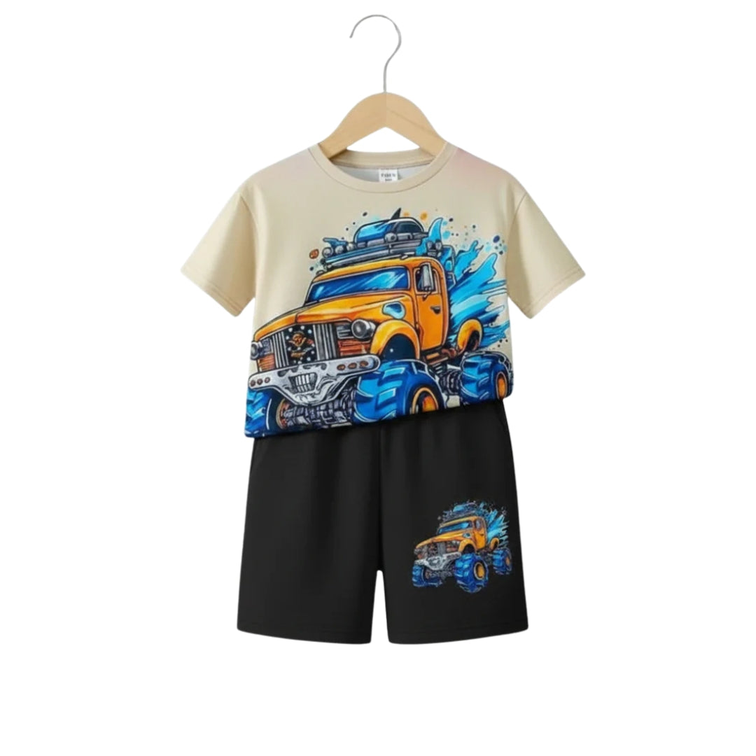 Racing Car Baby short sleeve t-shirt and pant set Premium.