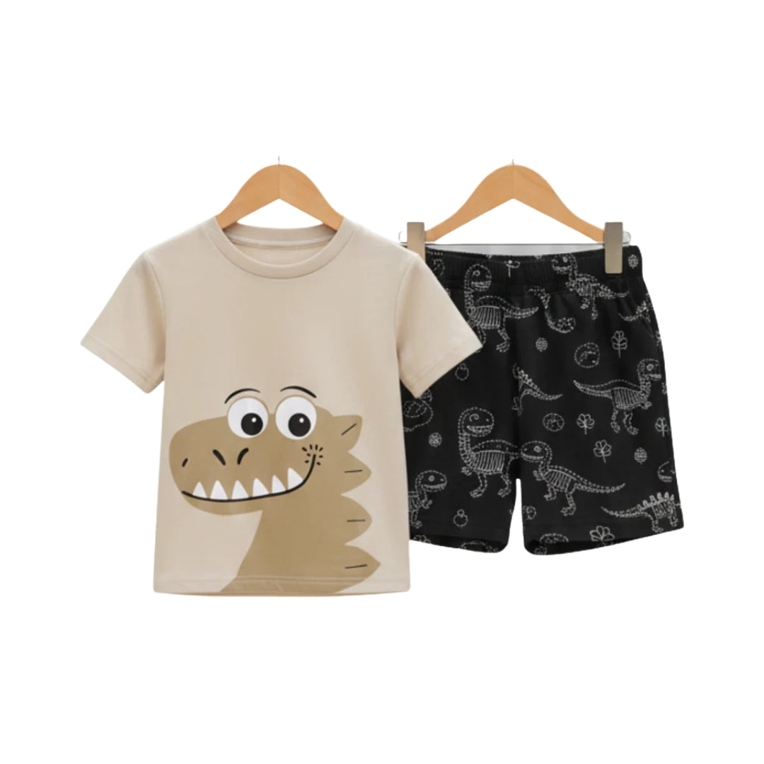 Dino sour Baby short sleeve t-shirt and pant set Premium.