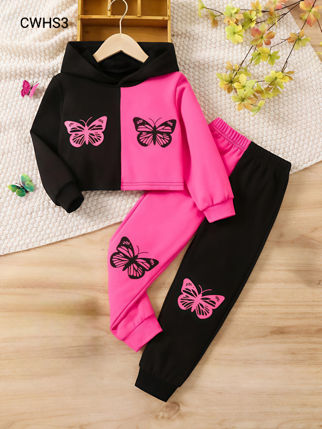Butterfly Winter Premium Hoodie and Joggers
