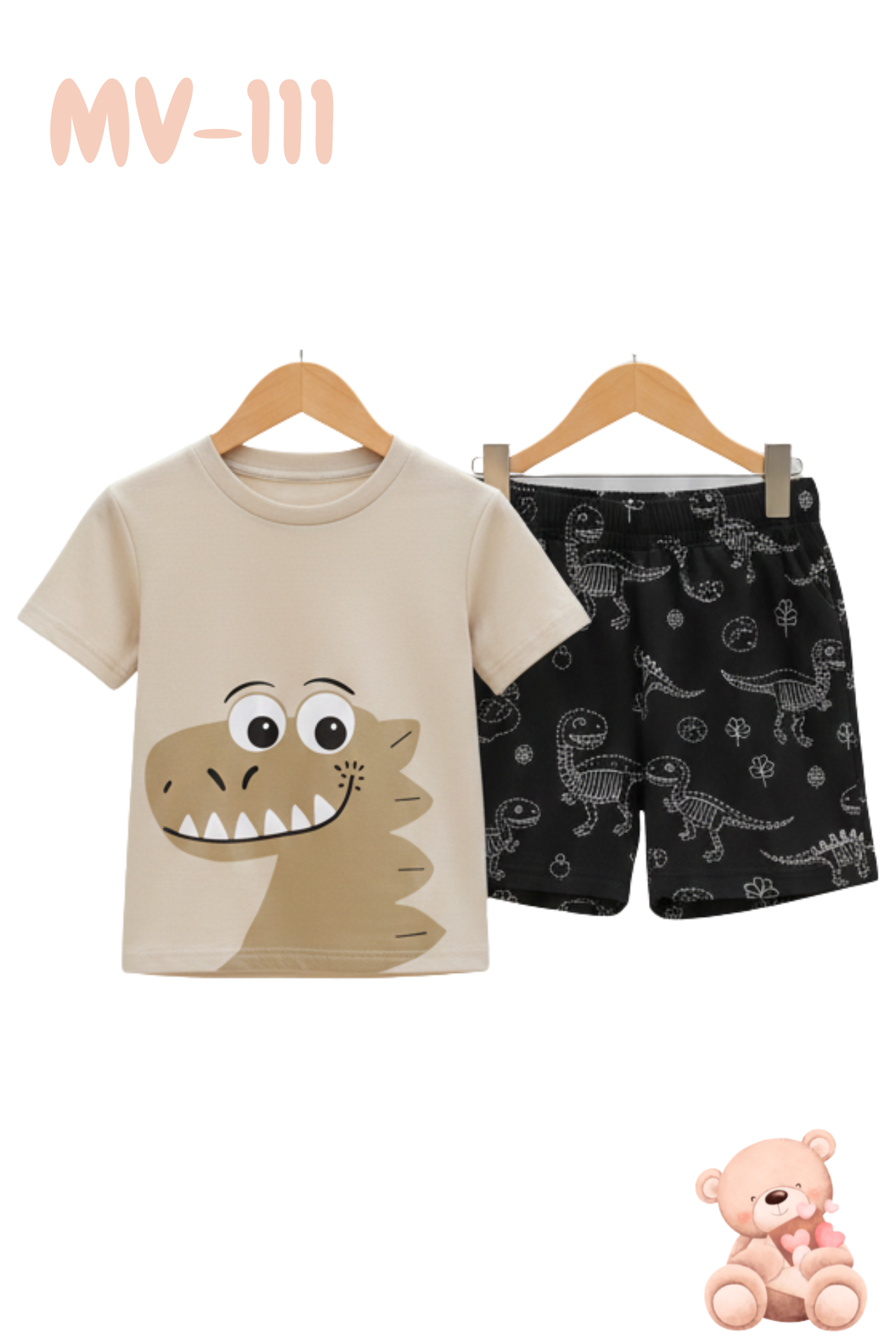 Dino sour Baby short sleeve t-shirt and pant set Premium.