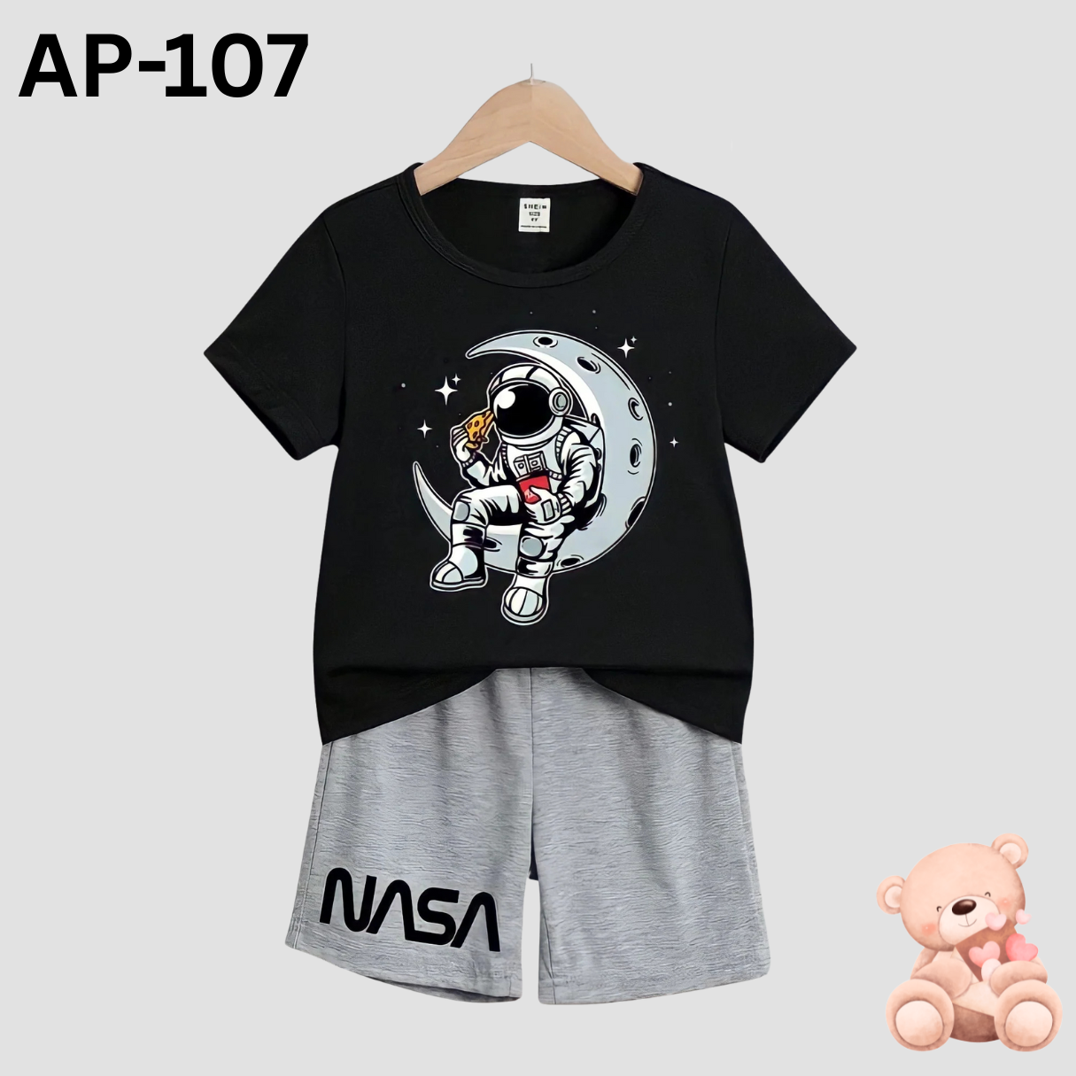 Nasa sleeve T-shirt set For baby boys and girls